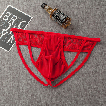 Vyrų tinklinės kelnaitės thong su U formos kišene, 65% poliesteris, žemas juosmuo, prekės ženklas Mivril Myvril