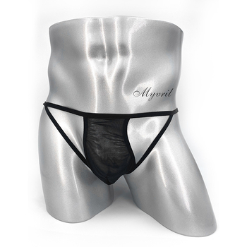 Vyrų tinklinės kelnaitės thong su U formos kišene, 65% poliesteris, žemas juosmuo, prekės ženklas Mivril Myvril