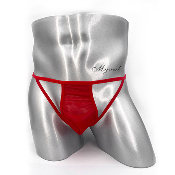 Vyrų tinklinės kelnaitės thong su U formos kišene, 65% poliesteris, žemas juosmuo, prekės ženklas Mivril Myvril