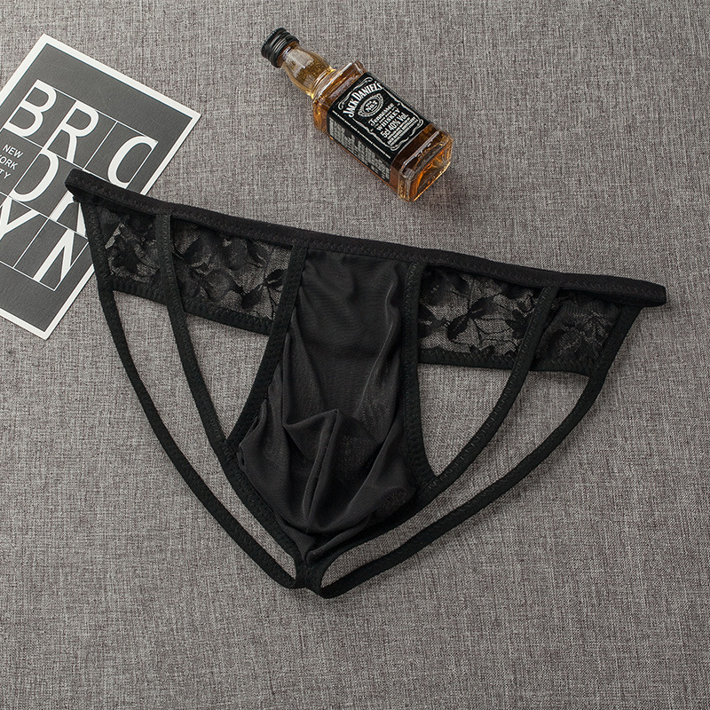 Vyrų tinklinės kelnaitės thong su U formos kišene, 65% poliesteris, žemas juosmuo, prekės ženklas Mivril Myvril