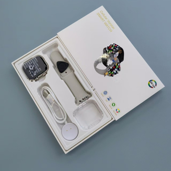 CD20Max Ceas Inteligent, versiune celulară S11 cu slot SIM, buton tactil de amprentă și Cameră rotativă; afișaj AMOLED pătrat, carcasă din aliaj de aluminiu