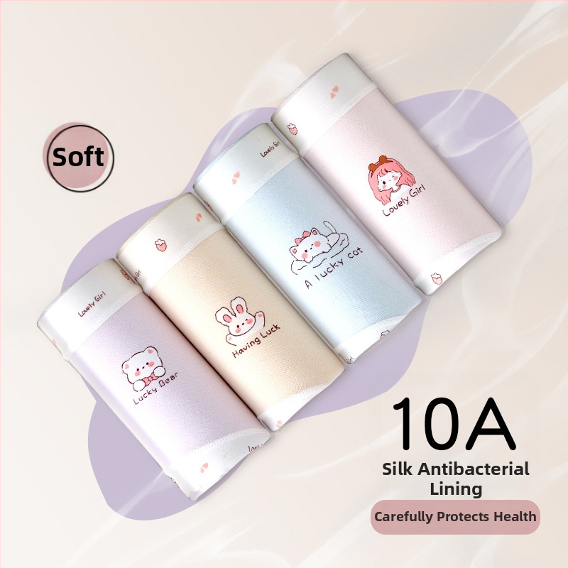 Tüdrukute puuvillased aluspüksid ilma õmblusteta Class A puuvill 8+ aastat