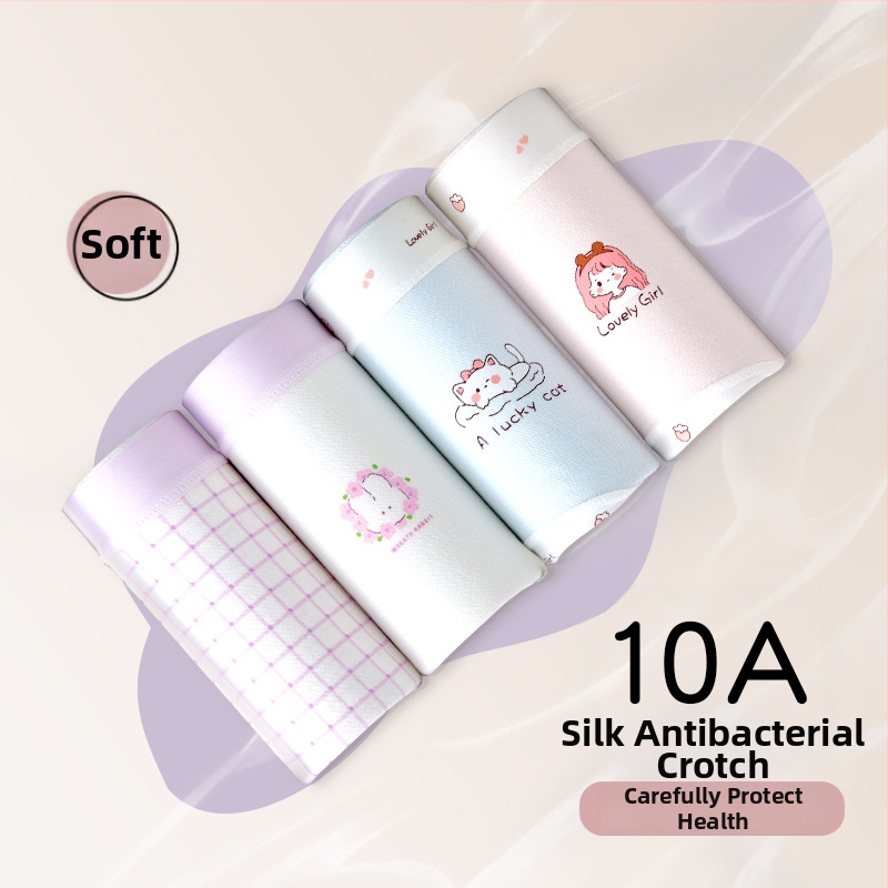 Tüdrukute puuvillased aluspüksid ilma õmblusteta Class A puuvill 8+ aastat