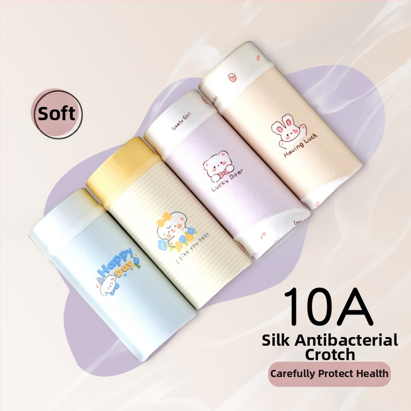 Tüdrukute puuvillased aluspüksid ilma õmblusteta Class A puuvill 8+ aastat