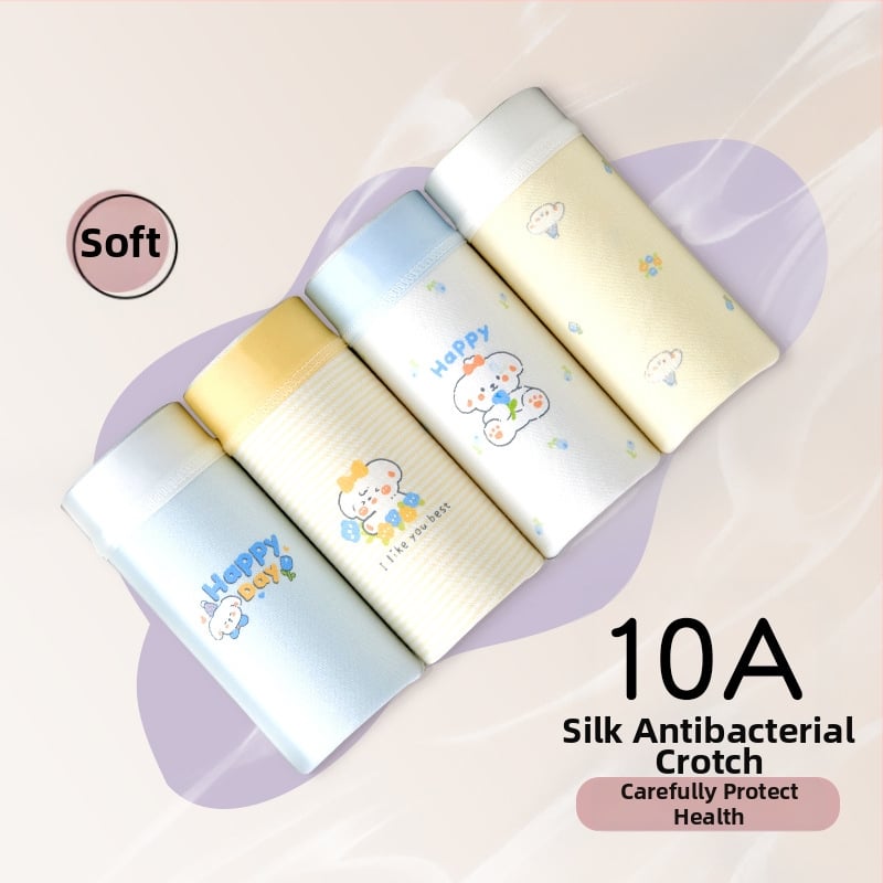 Tüdrukute puuvillased aluspüksid ilma õmblusteta Class A puuvill 8+ aastat