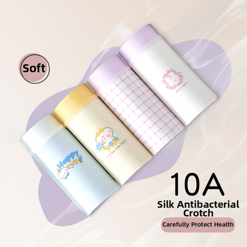 Tüdrukute puuvillased aluspüksid ilma õmblusteta Class A puuvill 8+ aastat