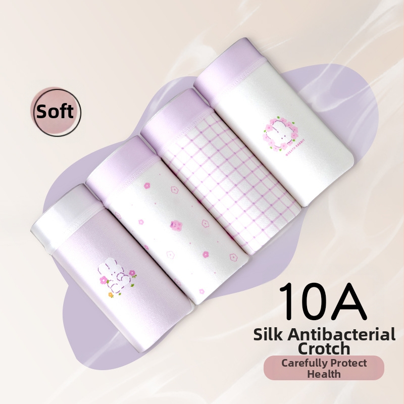 Tüdrukute puuvillased aluspüksid ilma õmblusteta Class A puuvill 8+ aastat