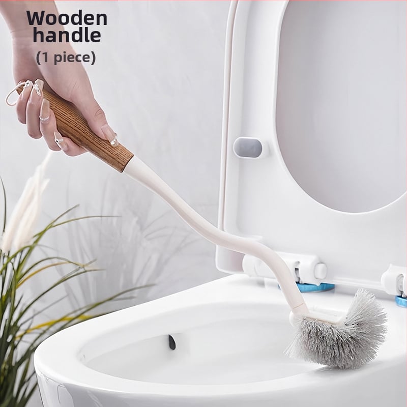 S-образна четка за тоалетна с дълга дръжка, 360° безшевно почистване за баня