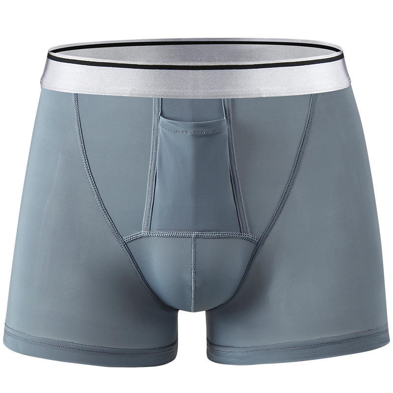Muške bokserice Ice Silk, brzo sušenje, prozračnost, srednji struk, jednobojne