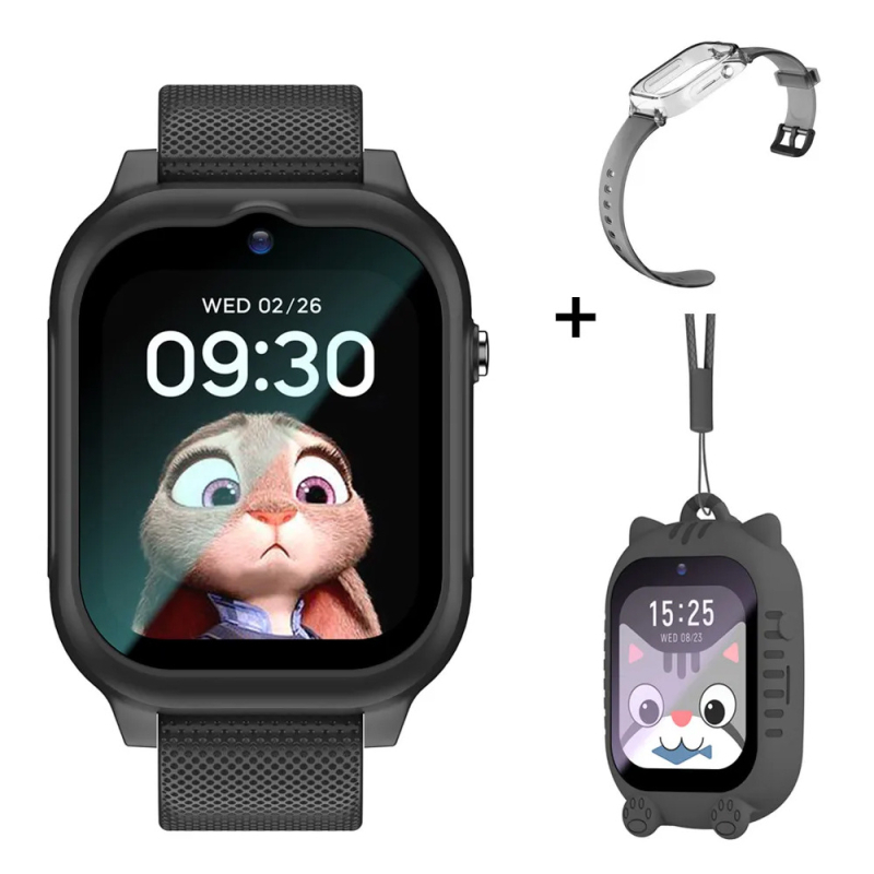 4G dječji pametni sat-telefon s GPS, vodootporan, IPS zaslon, magnetsko punjenje, silikon traka