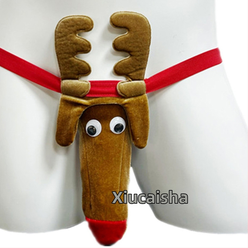 Vyrų poliesterio thong apatiniai, 95–100% poliesterio sudėtis, prekinis ženklas Xiucaisha, pakuotė maišelyje, rinkos vasara 2024