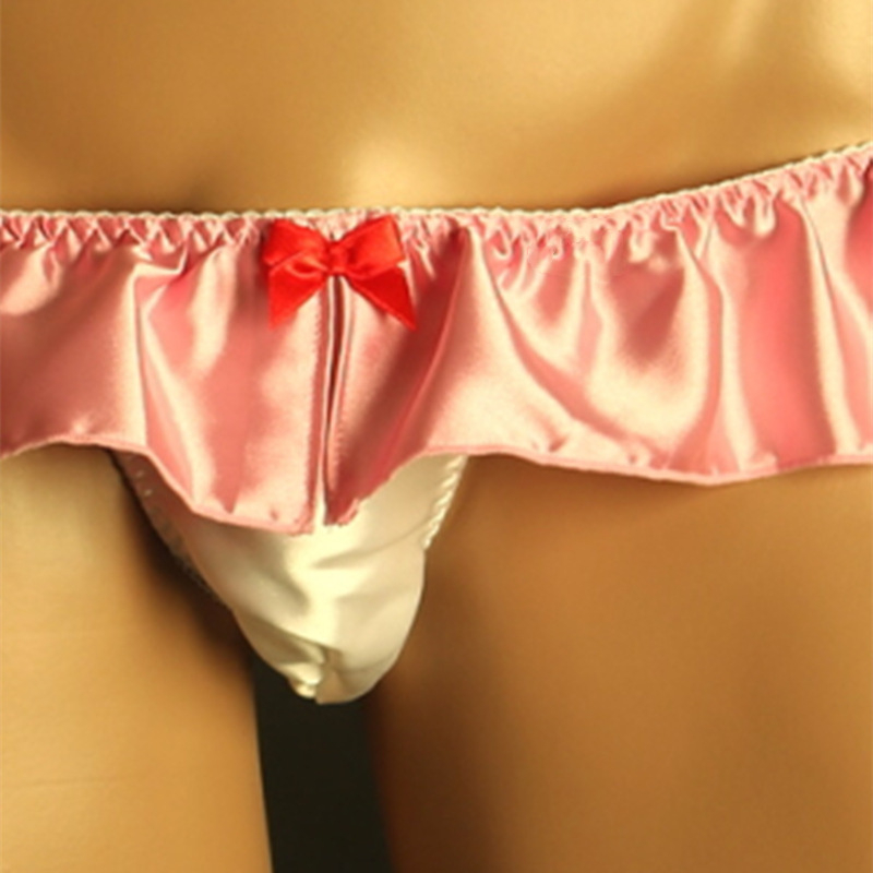 Muške satenske tangice (T-back); glavna tkanina 95% spandex; podstava 65% spandex; jednobojna