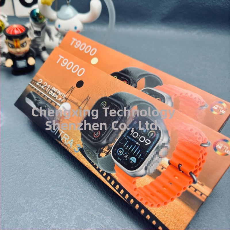 Gongmo T9000 Ceas inteligent cu monitorizare ritm cardiac, tensiune arterială, oxigen din sânge, monitorizarea somnului și apeluri Bluetooth