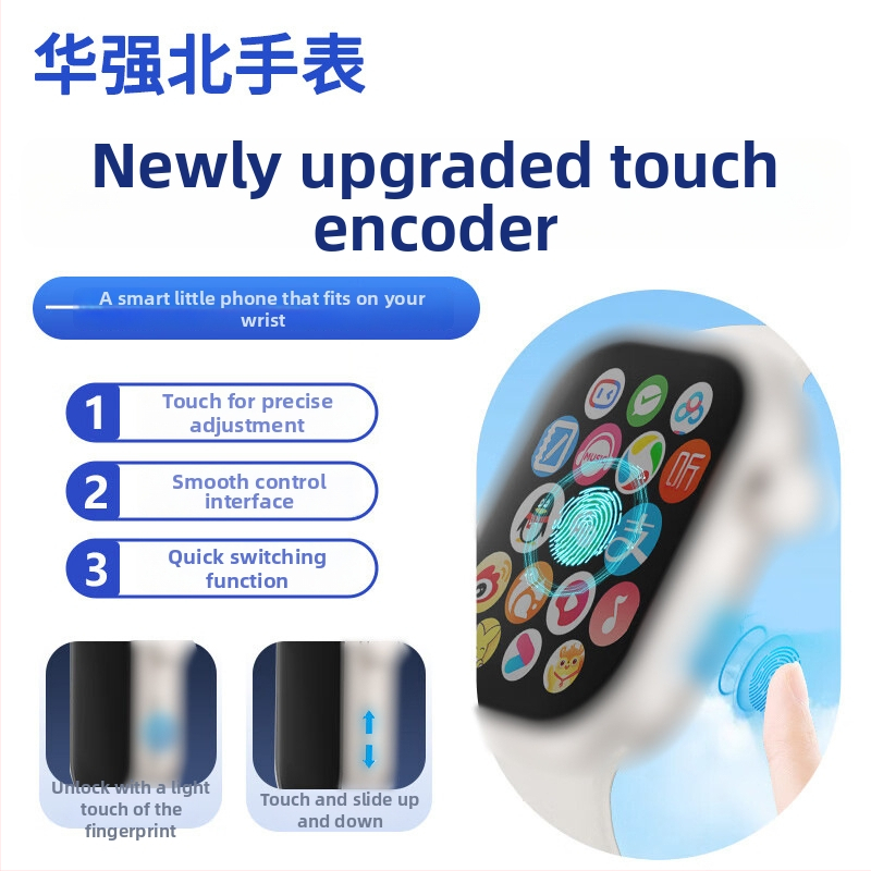 Smartwatch VP19Rrp+ με θύρα καρτών και ξεκλείδωμα με αποτύπωμα; οθόνη AMOLED; NFC με δυναμικά πρόσωπα ρολογιού; αισθητήρες υγείας (συχνότητα παλμών, οξυγόνο στο αίμα); μπαταρία 1100mAh με μαγνητική φόρτιση και αντοχή στο νερό