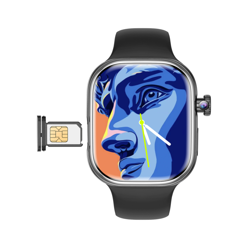 Little Sumi Smartwatch cu ecran AMOLED, cadran pătrat, carcasă din fibră de carbon, NFC și autonomie a bateriei sub 7 zile