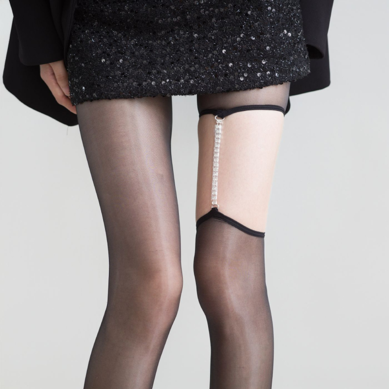 Γυναικείες νάιλον καλσόν, 15D denier, 70–80% περιεκτικότητα σε νάιλον, λεπτές, σεξουαλικό στυλ