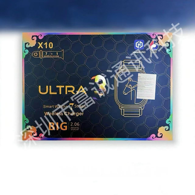 Xx10 Ultra3 pametni sat s Bluetooth pozivima, brojačem koraka, mjerenjem krvnog tlaka i SpO2, praćenjem sna, vodootporan za svakodnevnu upotrebu