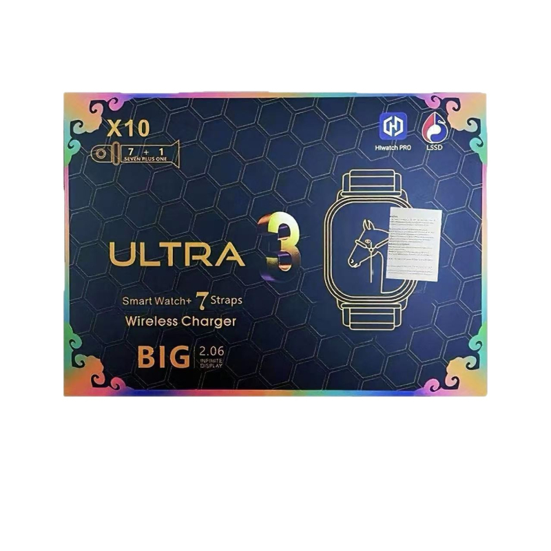 Xx10 Ultra3 pametni sat s Bluetooth pozivima, brojačem koraka, mjerenjem krvnog tlaka i SpO2, praćenjem sna, vodootporan za svakodnevnu upotrebu