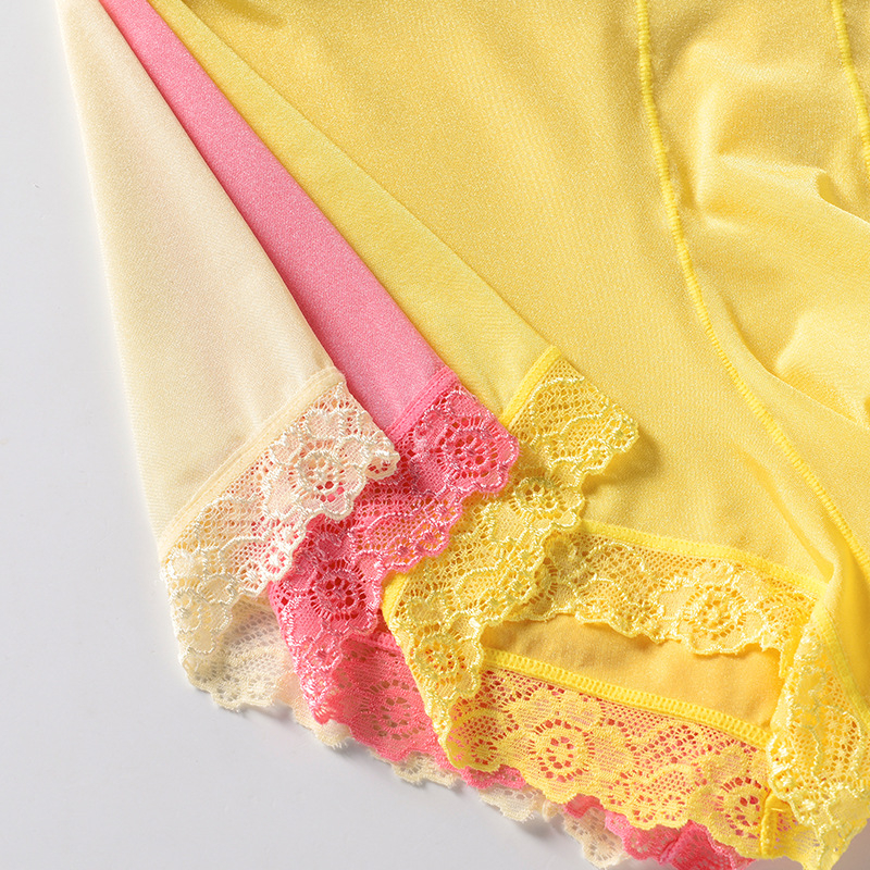 Muške boxerice od ice silk s čipkom, niski struk, veliki džep, brzo se suše, prozračne, glavna tkanina najlon