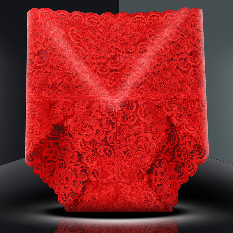 Nėrinių moterų kelnaitės su aukštu liemeniu pilvo kontrolei, medvilninė įdėklas tarpuose, nailono mezgta medžiaga