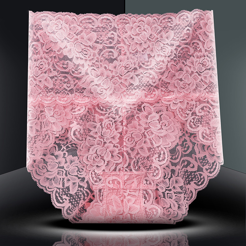 Nėrinių moterų kelnaitės su aukštu liemeniu pilvo kontrolei, medvilninė įdėklas tarpuose, nailono mezgta medžiaga