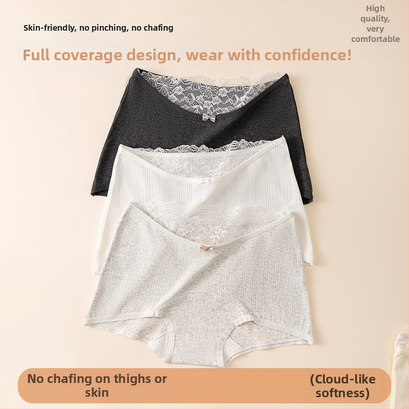 Moteriški medvilniniai bokseriai su antibakterine apsauga, kvėpuojantys, greitai džiūstantys, vidutinio juosmens
