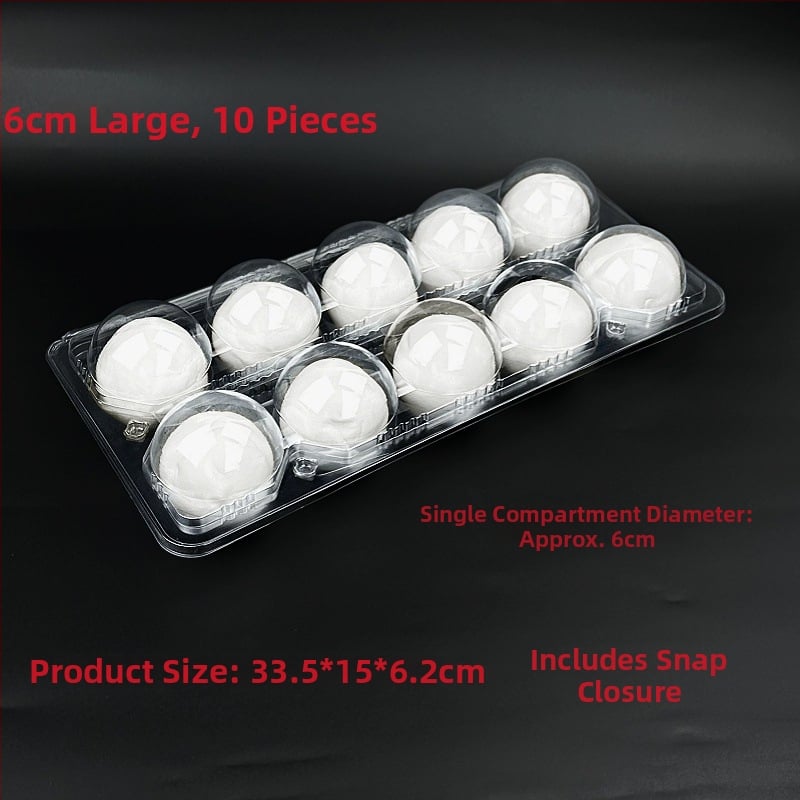 Cutie de unică folosință din PET, transparentă, pentru ambalarea bilelor de orez, livrare, 100 buc., microunde indisponibil, nebiodegradabil