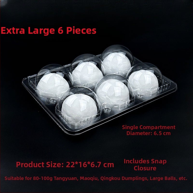 Cutie de unică folosință din PET, transparentă, pentru ambalarea bilelor de orez, livrare, 100 buc., microunde indisponibil, nebiodegradabil