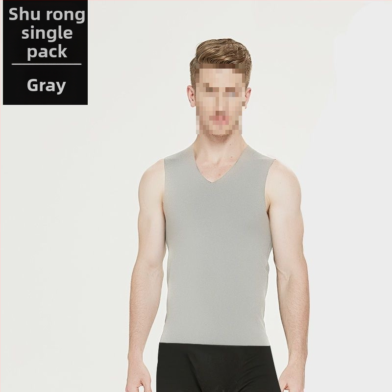 Nesriovuota termo liemenė su fliso įdėklu, medvilnėsaudinys, V kaklas, 2024 m. pavasaris