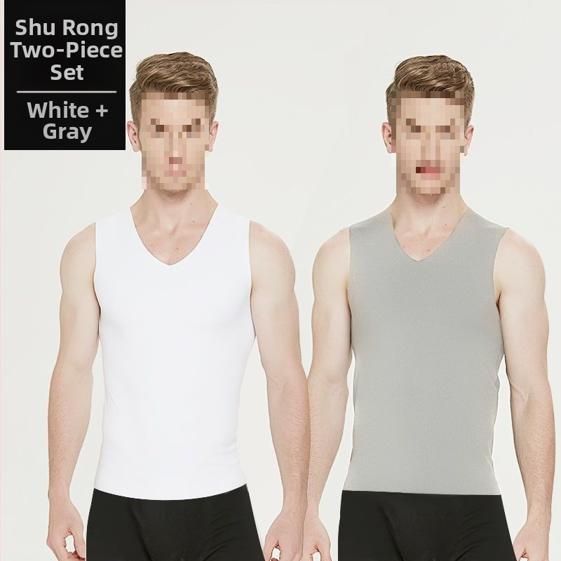 Nesriovuota termo liemenė su fliso įdėklu, medvilnėsaudinys, V kaklas, 2024 m. pavasaris