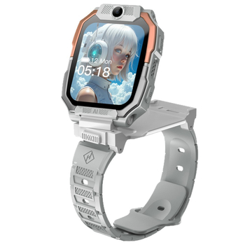 4G vaikų išmanusis laikrodis su dviem kameromis, kaklo nešiojimo dizainas, Android suderinamas, vandeniui atsparus plaukiojimui