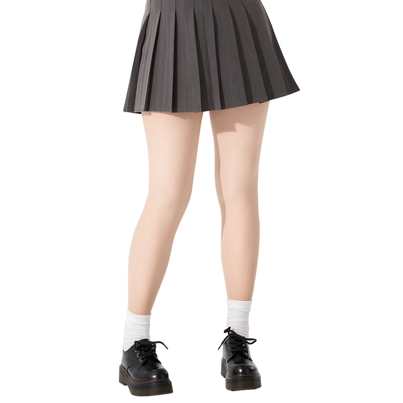 Colanți cu căptușeală pentru Plus Size, efect picioare goale, nailon, ridicare fese, invizibil, cald, gros