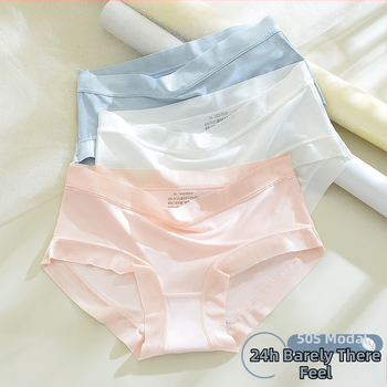 Modalinės moterų kelnaitės su žemu juosmeniu, kvėpuojančios, antibakterinės, 90% modal su 100% medvilnine intymiai zonai