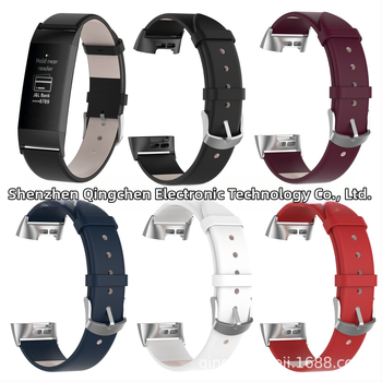 Kožený remienok pre Fitbit Charge 3 – Cortex materiál, značka Qing Chen, 20 g, 2018