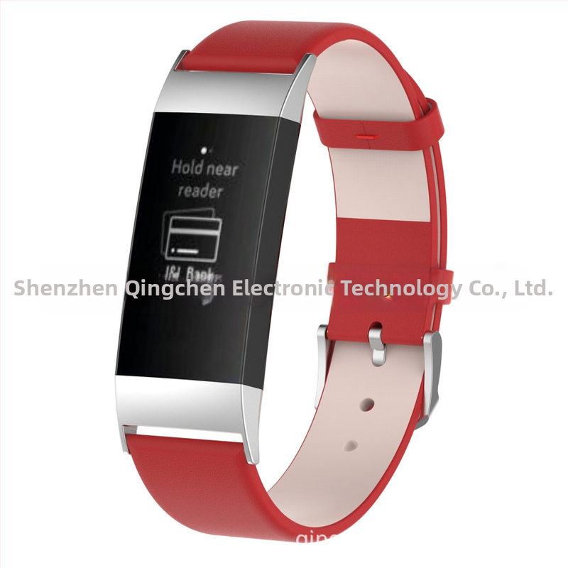 Kožený remienok pre Fitbit Charge 3 – Cortex materiál, značka Qing Chen, 20 g, 2018