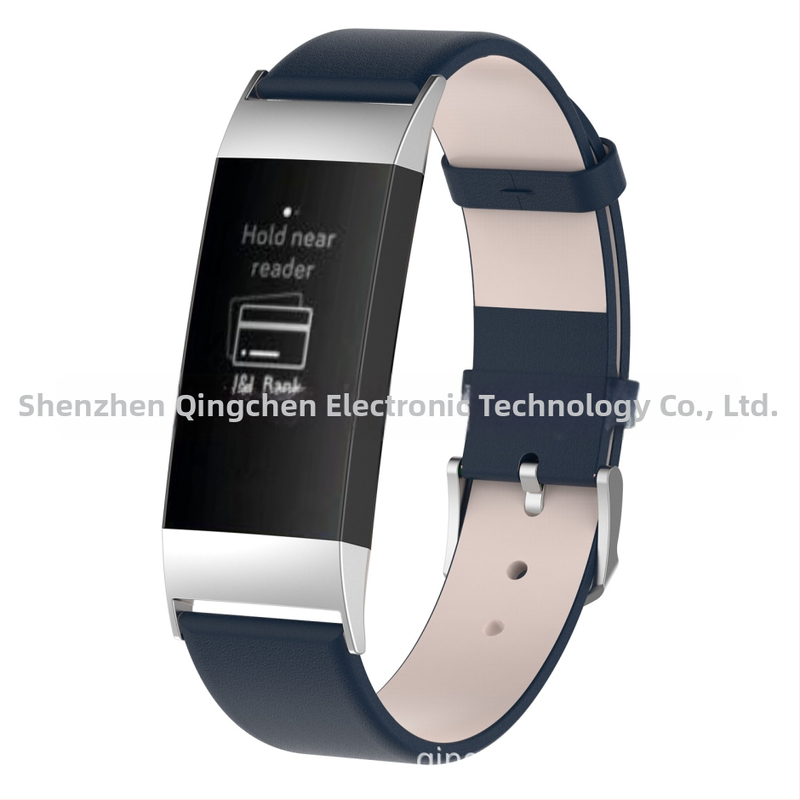 Kožený remienok pre Fitbit Charge 3 – Cortex materiál, značka Qing Chen, 20 g, 2018