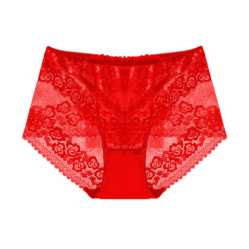 Plus dydžio aukštos liemens nėrinių kelnaitės su atvira gėlių raiška, kvėpuojančios, nailonas 90% su medvilnine įdaila 90%