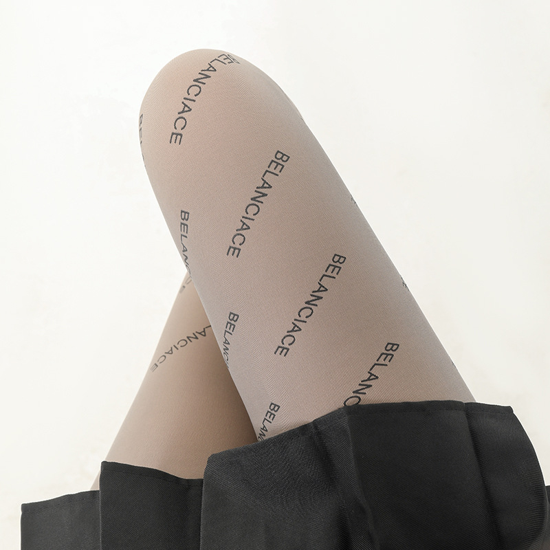 Καλσόν γυναικών με σχέδιο γραμμάτων, επενδυμένα με φλίς για φθινόπωρο-χειμώνα, ανάμειξη Chenille-Spandex, μήκος τριών τετάρτων, μεσαίας πυκνότητας, διατηρούν τη ζέστη