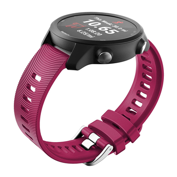 Silikonski remen za Garmin Forerunner 245M i Garmin 645, 20 mm, s 20 vodoravnih pruga