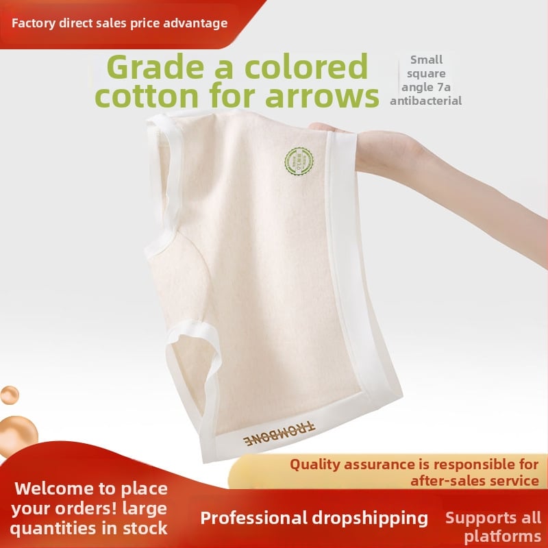 Moteriški medvilniniai bokseriai su antibakteriniu kirkšnies įdėklu, kvėpuojantys, pilvo parama, vidutinio aukščio juosmuo