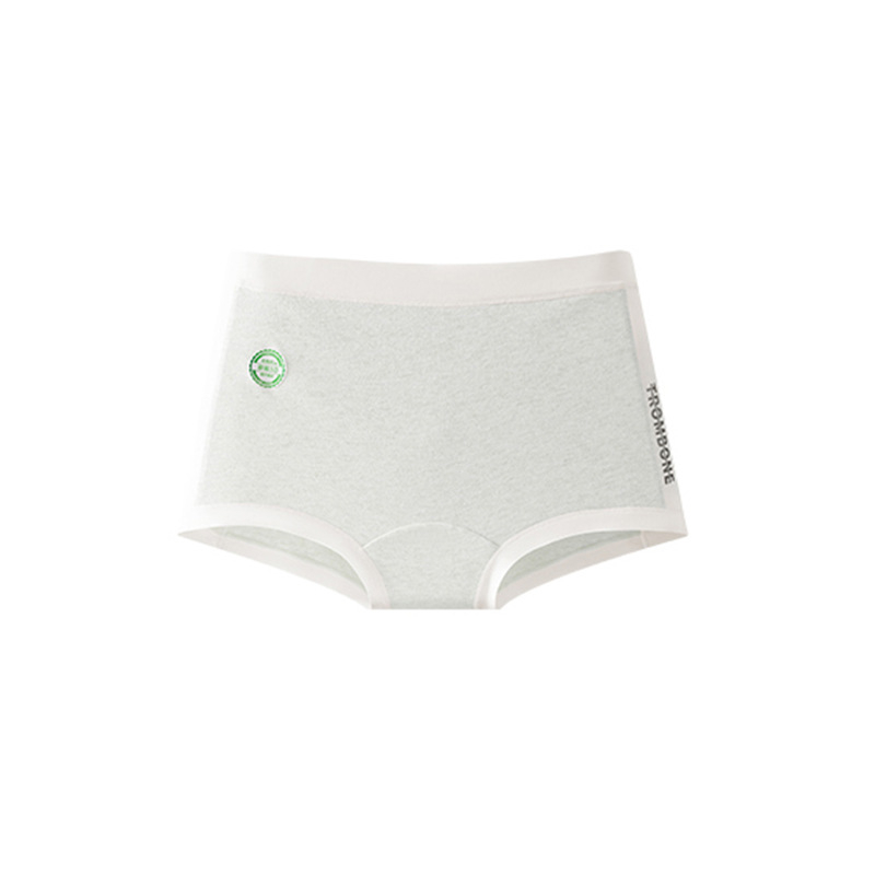 Moteriški medvilniniai bokseriai su antibakteriniu kirkšnies įdėklu, kvėpuojantys, pilvo parama, vidutinio aukščio juosmuo
