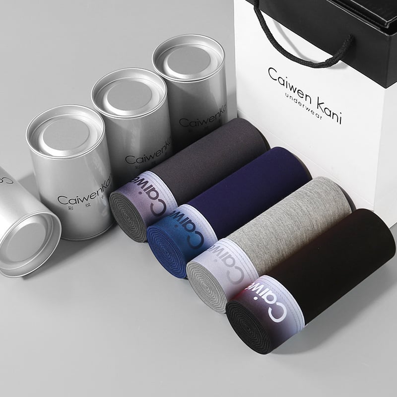 Muške bokserice od modalnog pamuka, prozračne, s srednjom struku, pletene, u kutiji za poklon