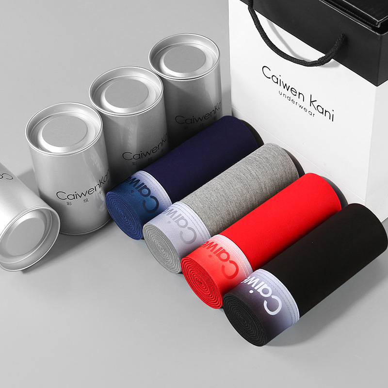 Muške bokserice od modalnog pamuka, prozračne, s srednjom struku, pletene, u kutiji za poklon