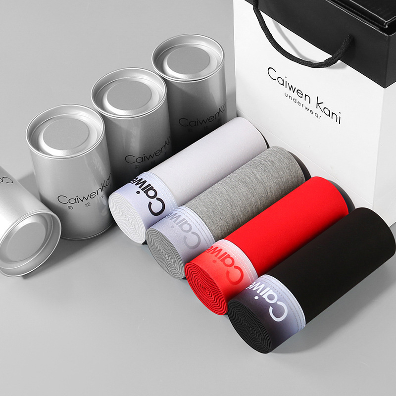 Muške bokserice od modalnog pamuka, prozračne, s srednjom struku, pletene, u kutiji za poklon