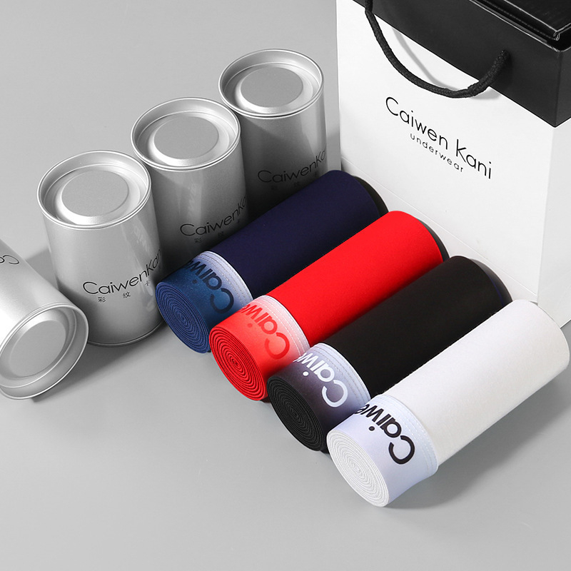 Muške bokserice od modalnog pamuka, prozračne, s srednjom struku, pletene, u kutiji za poklon