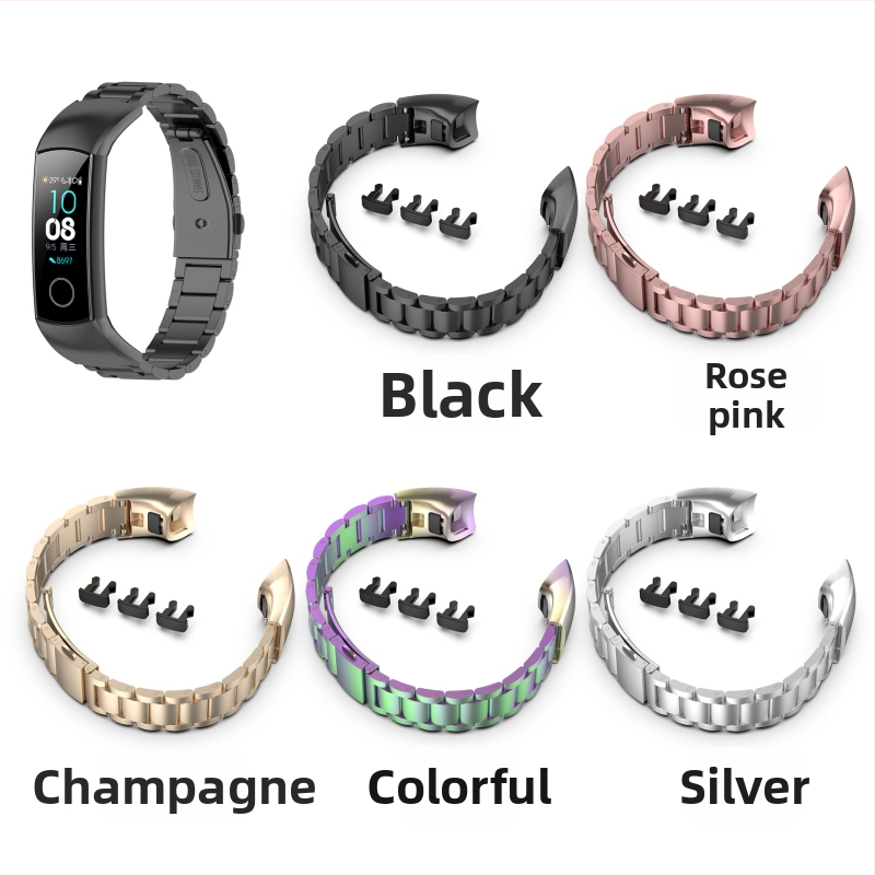 Pásik na Honor Band 4/5 - Silikónový alebo Milánska kovová spona, CRS-B19/B19S, spona s kolíkom