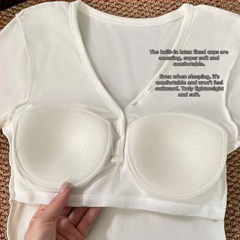 Női Henley nyakú termikus felső integrált melltartó‑támaszokkal, vastag viszkóz anyagból, hosszú ujjú, külső viseletre alkalmas