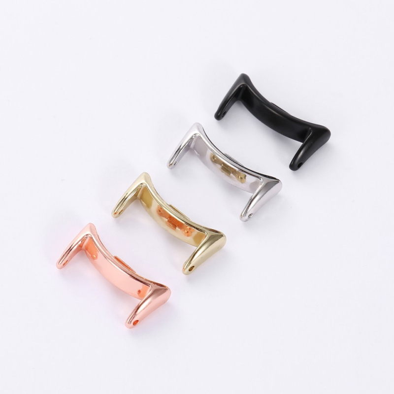 Conector din aliaj de zinc pentru curea Xiaomi Mi Band 10/8/9, construcție metalică, interfata 12/14 mm, închizătoare cu apăsare, stil minimalist