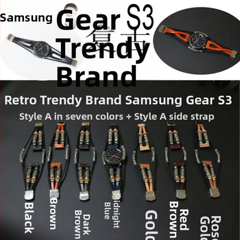 Kožený retro remienok pre Samsung Gear S3 a Galaxy Watch7/6