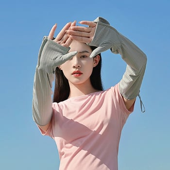 Rukavice od Ice Silk s UV zaštitom i pokrivenim prstima za ljetnu vožnju – unisex